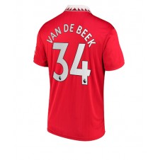 Manchester United Donny van de Beek #34 Hjemmedrakt 2022-23 Kortermet